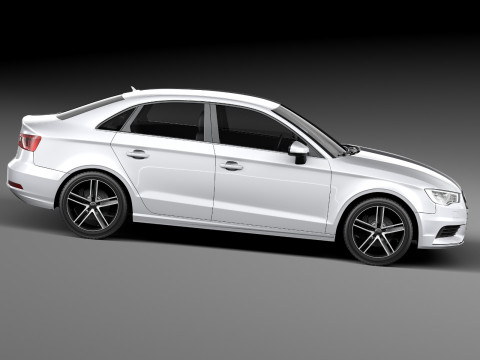 Audi A3 Sedan 2014 Model 3D