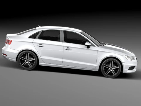 Audi A3 Sedan 2014 3D Model