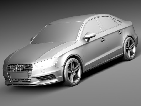 Audi A3 Sedan 2014 Model 3D