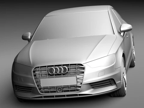 Audi A3 Sedan 2014 3D Model