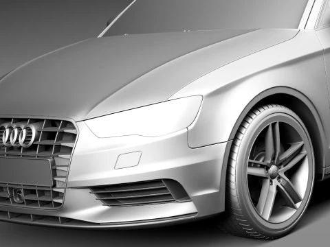 Audi A3 Sedan 2014 3D Model