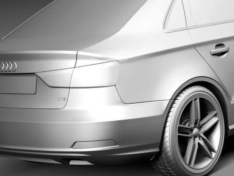 Audi A3 Sedan 2014 3D Model