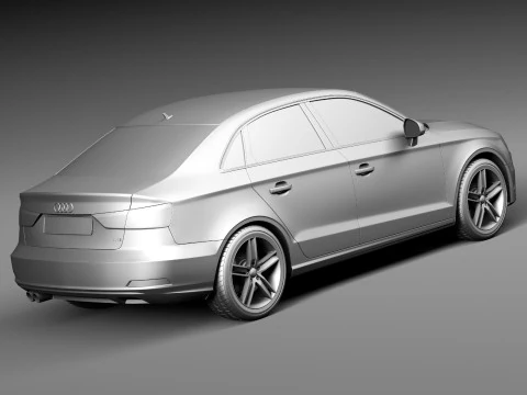 Audi A3 Sedan 2014 3D Model