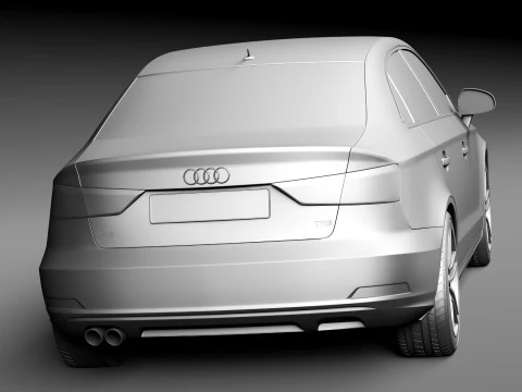 Audi A3 Sedan 2014 3D Model