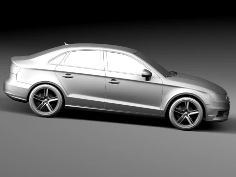 Audi A3 Sedan 2014 3D Model