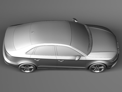 Audi A3 Sedan 2014 Model 3D