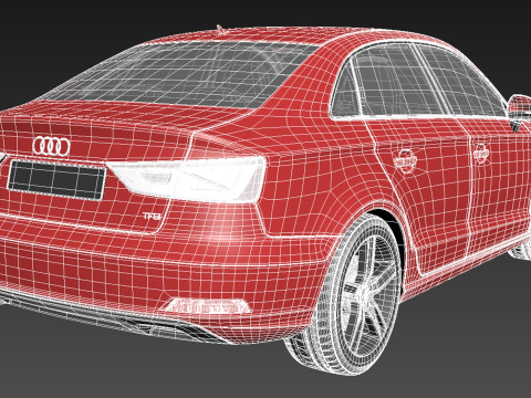 Audi A3 Sedan 2014 Model 3D
