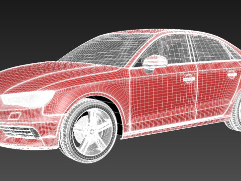 Audi A3 Sedan 2014 Model 3D