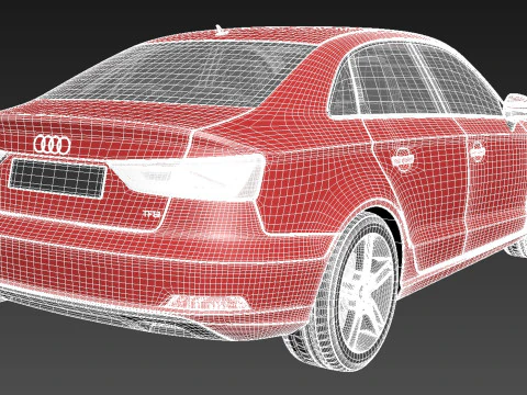 Audi A3 Sedan 2014 3D Model