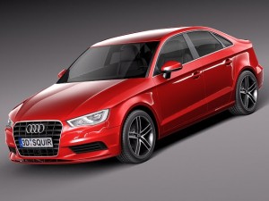 Audi A3 Sedan 2014 3D Model