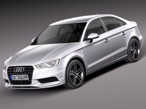 Audi A3 Sedan 2014 3D 모델