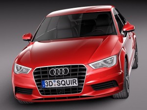 Audi A3 Sedan 2014 3D 모델