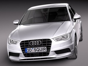 Audi A3 Sedan 2014 3D 모델
