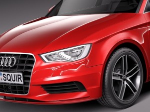 Audi A3 Sedan 2014 3D 모델