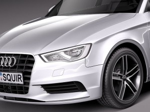 Audi A3 Sedan 2014 3D 모델
