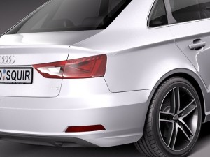Audi A3 Sedan 2014 3D 모델