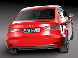 Audi A3 Sedan 2014 3D 모델