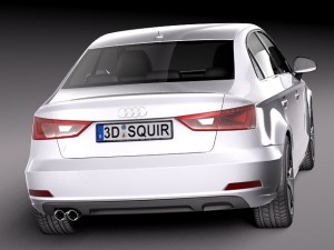 Audi A3 Sedan 2014 3D 모델
