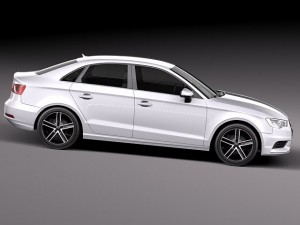 Audi A3 Sedan 2014 3D 모델