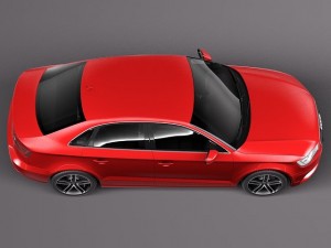 Audi A3 Sedan 2014 3D 모델