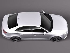Audi A3 Sedan 2014 3D 모델