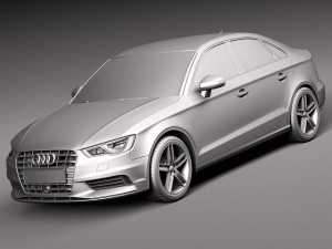 Audi A3 Sedan 2014 3D 모델