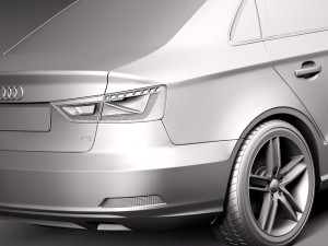 Audi A3 Sedan 2014 3D 모델