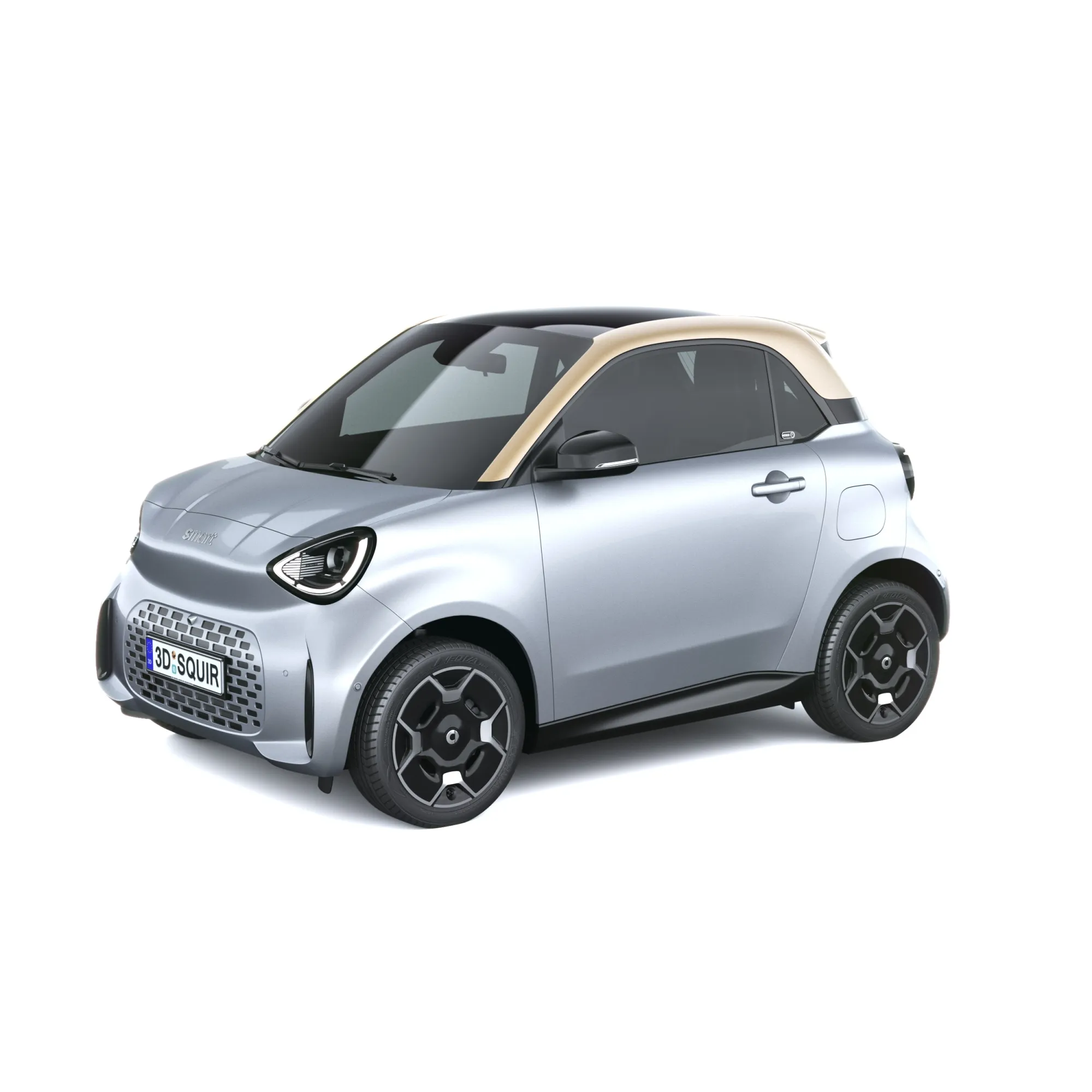 Smart Fortwo 2027 3D Model .c4d .max .obj .3ds .fbx .stl .blend 