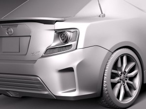 Scion tC 2014 3D Model