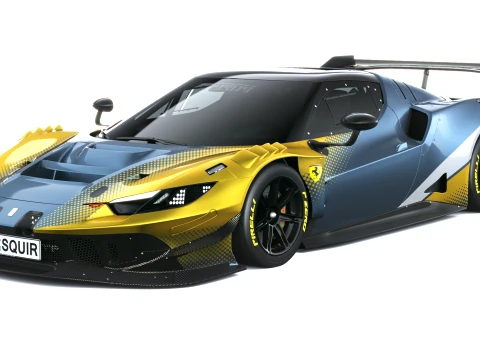 Ferrari 296 GT Modificata 2027 3D Model