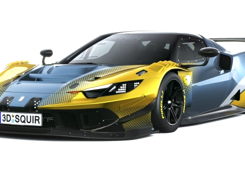 Ferrari 296 GT Modificata 2027 3D Model