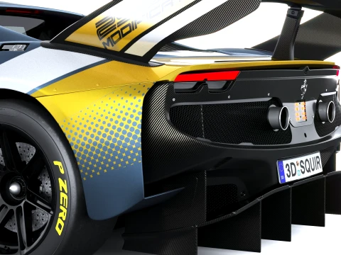 Ferrari 296 GT Modificata 2027 3D Model