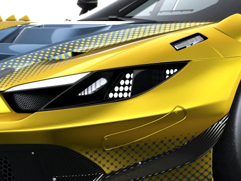 Ferrari 296 GT Modificata 2027 3D Model