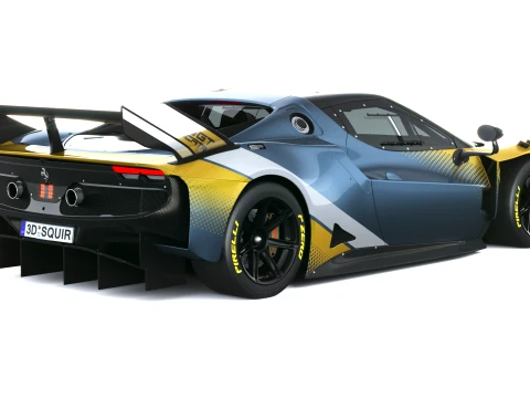 Ferrari 296 GT Modificata 2027 3D Model
