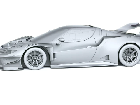 Ferrari 296 GT Modificata 2027 3D Model