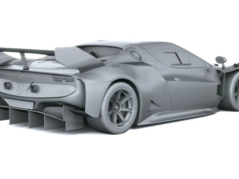 Ferrari 296 GT Modificata 2027 3D Model