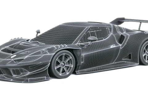 Ferrari 296 GT Modificata 2027 3D Model