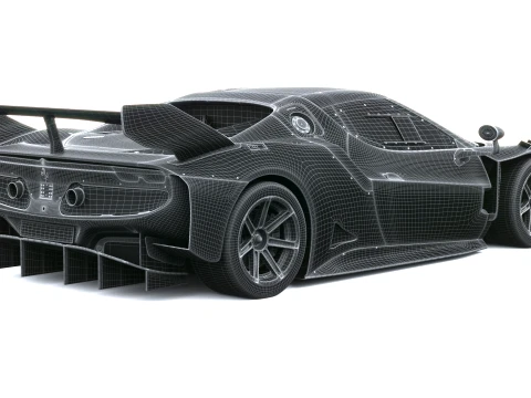 Ferrari 296 GT Modificata 2027 3D Model