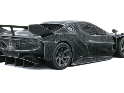 Ferrari 296 GT Modificata 2027 3D Model