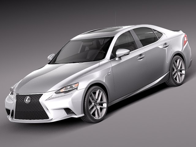 Lexus IS 2014 3Dモデル .c4d .max .obj .3ds .fbx .stl .blend 