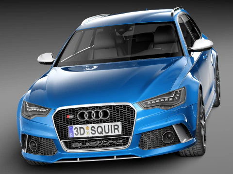 Audi RS6 Avant 2014 3D Model