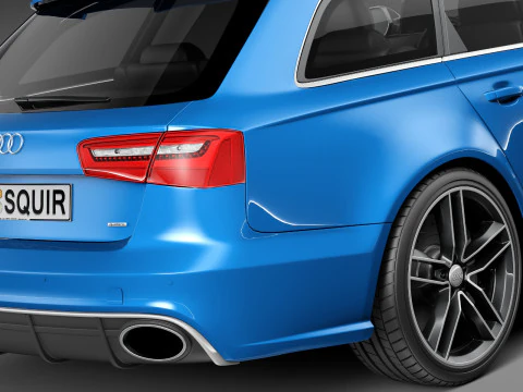 Audi RS6 Avant 2014 3D Model