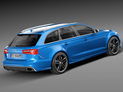 Audi RS6 Avant 2014 3D Model