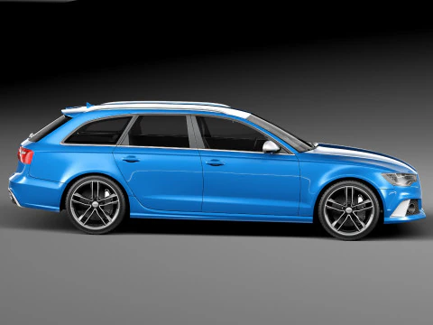 Audi RS6 Avant 2014 3D Model