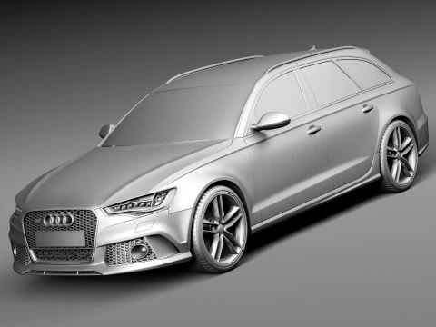 Audi RS6 Avant 2014 3D Model