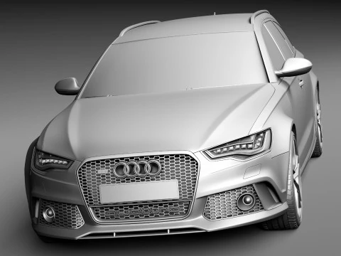 Audi RS6 Avant 2014 3D Model