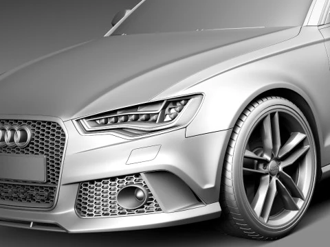 Audi RS6 Avant 2014 3D Model