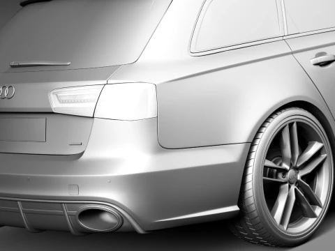 Audi RS6 Avant 2014 3D Model
