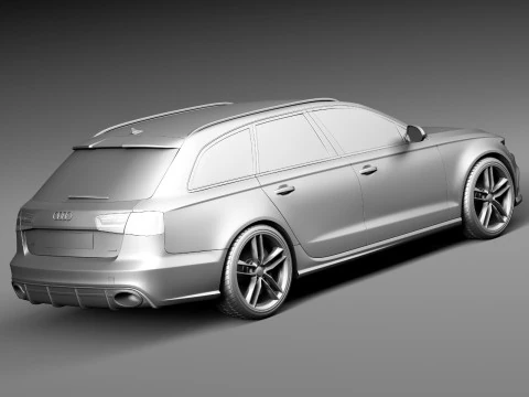 Audi RS6 Avant 2014 3D Model