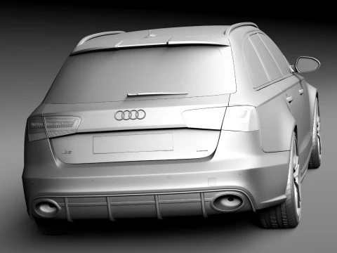 Audi RS6 Avant 2014 3D Model